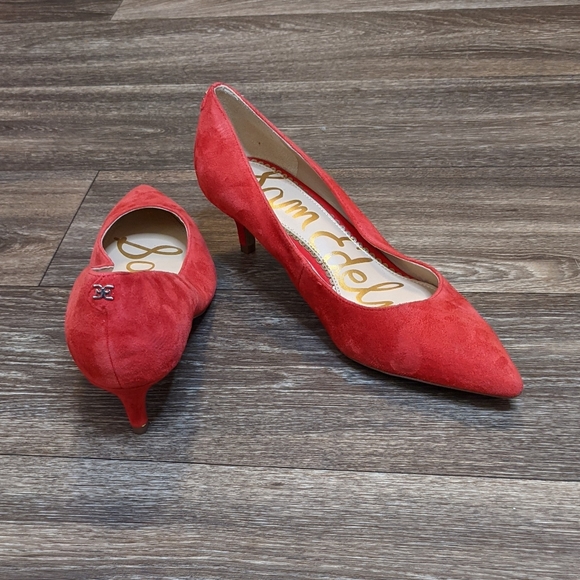 Sam Edelman Dori red 7.5 kitten heels